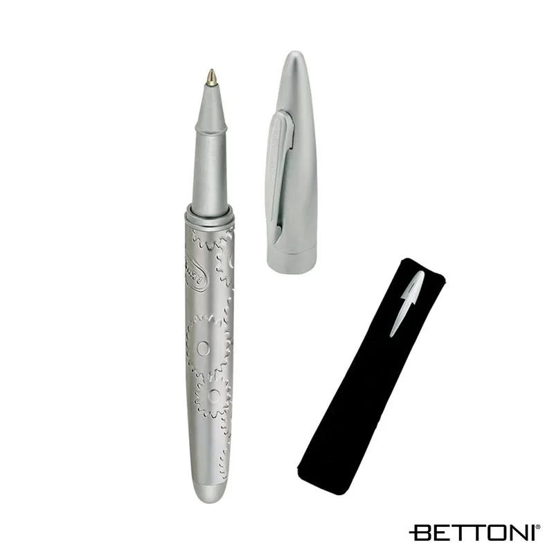 Rollerball Pen Brass Satin Silver Cap-Off - 5.4 in - product view 3