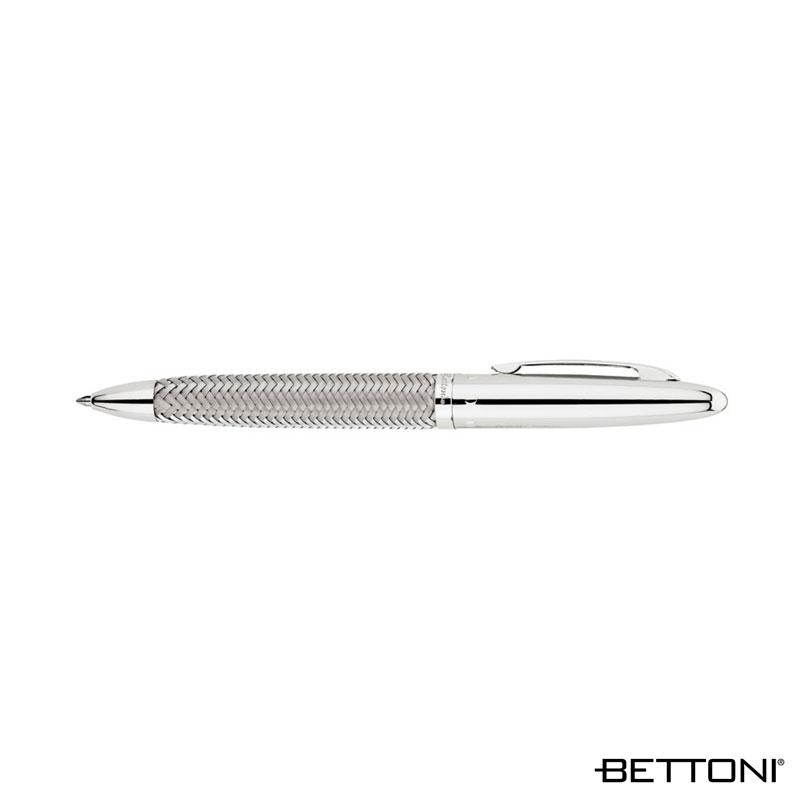 Ballpoint Pen Woven Steel Mesh Barrel Chrome - 5.44 in - product view 3