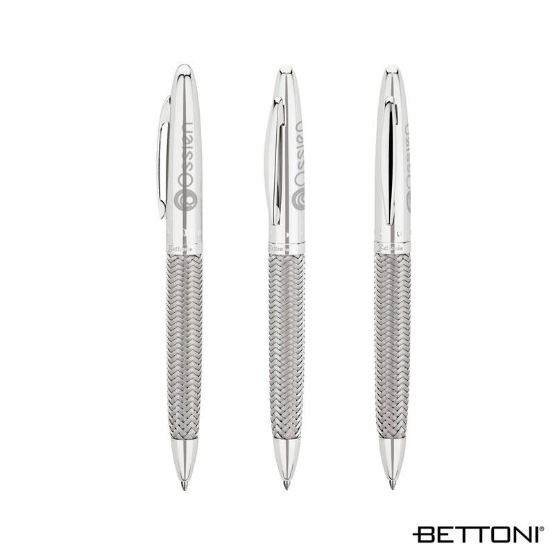 Ballpoint Pen Woven Steel Mesh Barrel Chrome - 5.44 in - product view 5