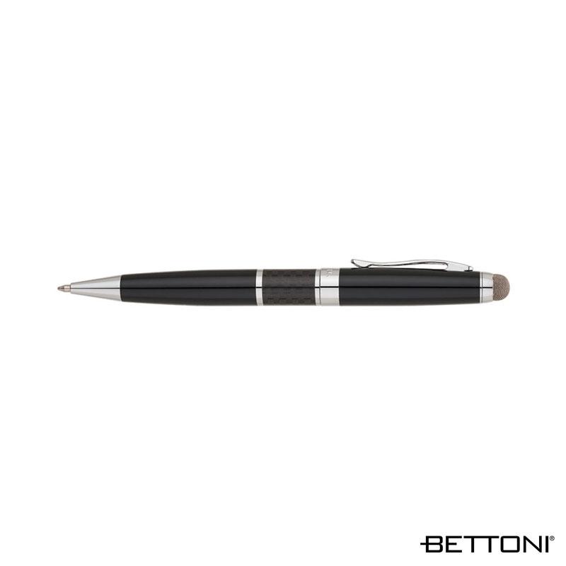 Ballpoint Pen Carbon Fiber Stylus Chrome Trim - 5.63 in - product view 3