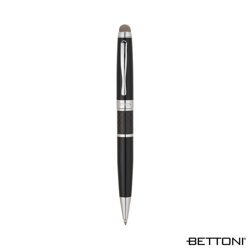 Ballpoint Pen Carbon Fiber Stylus Chrome Trim - 5.63 in - product view 5