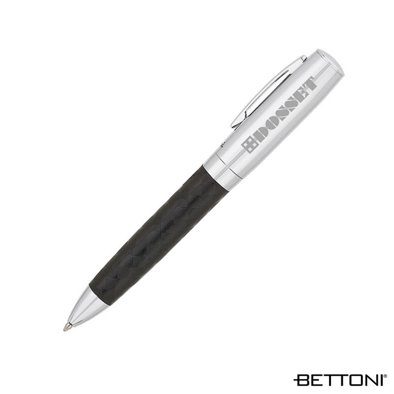 Ballpoint Pen Woven Barrel Design Chrome Accents - 5.25 in