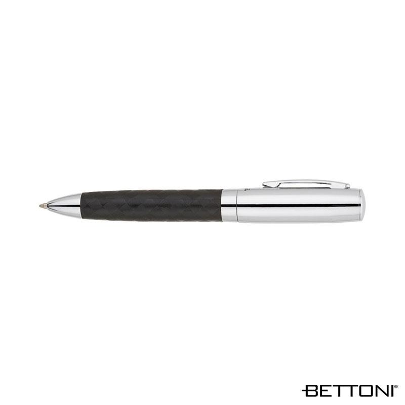Ballpoint Pen Woven Barrel Design Chrome Accents - 5.25 in - product view 3