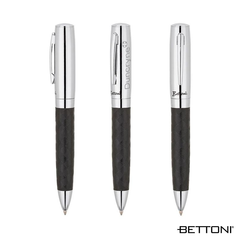 Ballpoint Pen Woven Barrel Design Chrome Accents - 5.25 in - product view 4