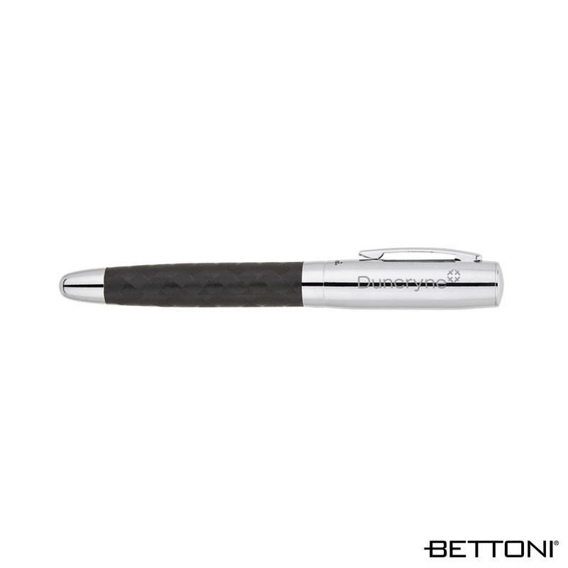 Rollerball Pen Woven Barrel Design Chrome Accents - 5.25 in - product view 3