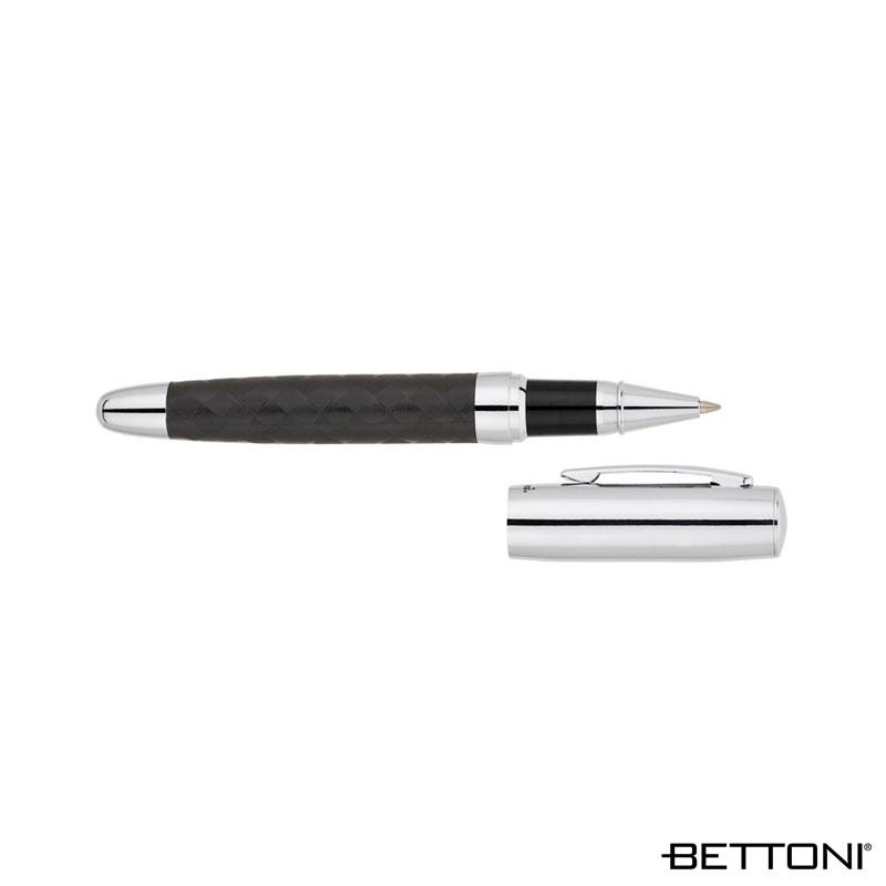 Rollerball Pen Woven Barrel Design Chrome Accents - 5.25 in - product view 4