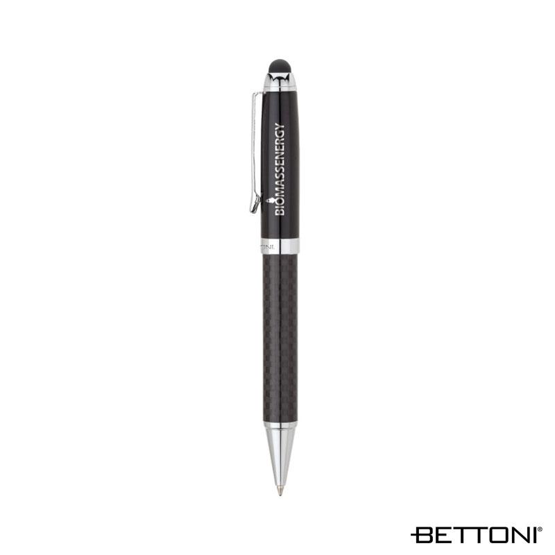 Ballpoint Pen Carbon Fiber Stylus Chrome Trim - 5.75 in - product view 2