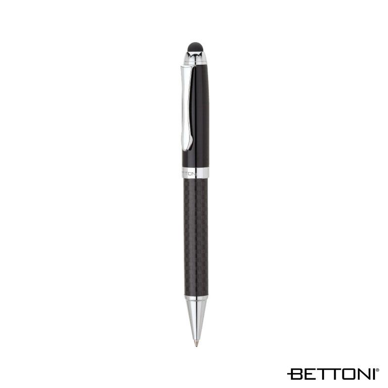 Ballpoint Pen Carbon Fiber Stylus Chrome Trim - 5.75 in - product view 4