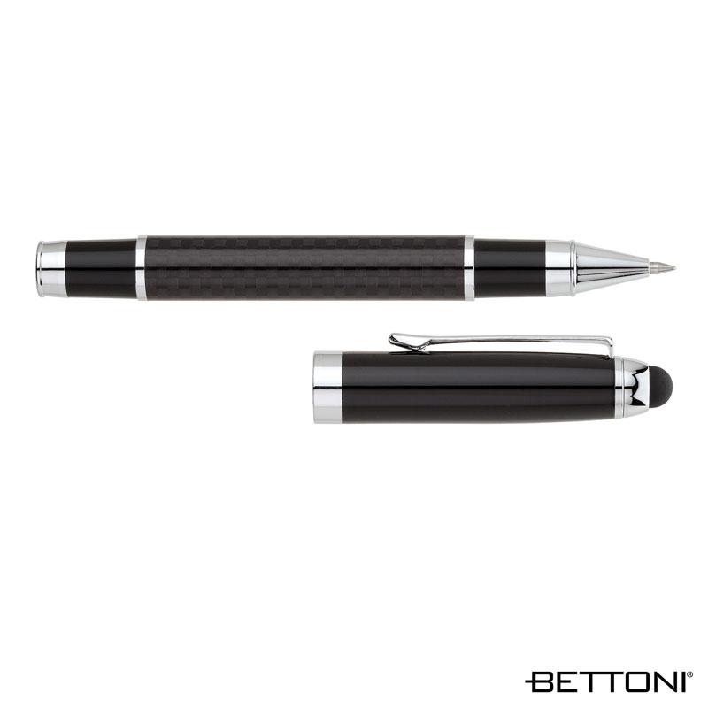 Rollerball Pen Carbon Fiber Stylus Chrome Trim - 5.63 in - product view 2