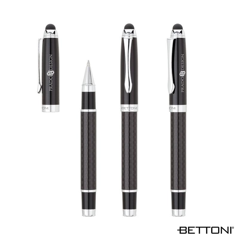 Rollerball Pen Carbon Fiber Stylus Chrome Trim - 5.63 in - product view 6