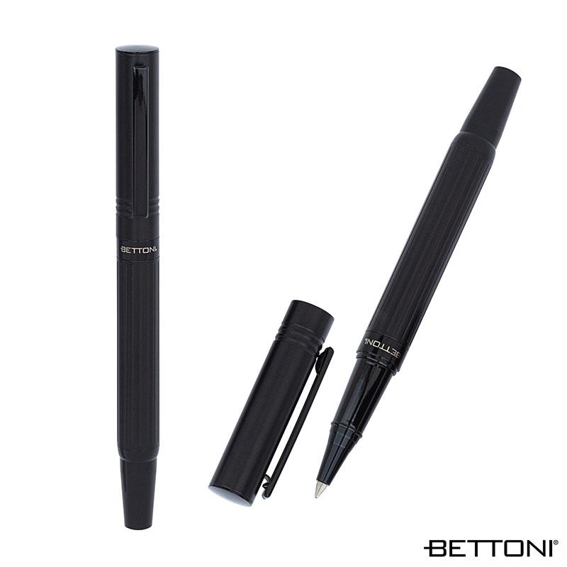 Rollerball Pen Brass Matte Finish Etched Barrel - 5 in - product view 2