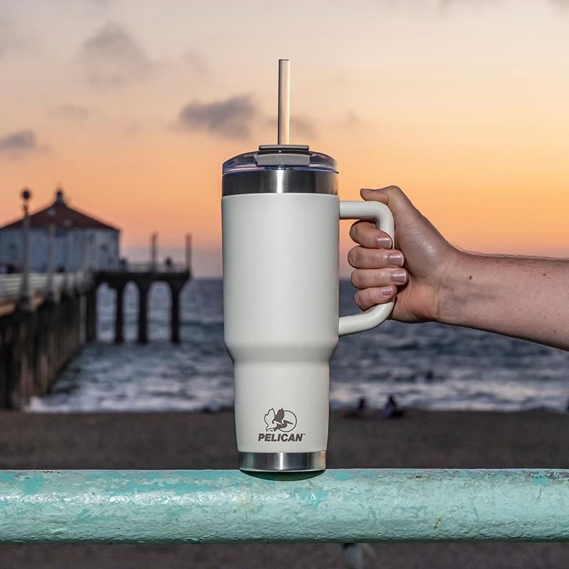 Pelican Porter Travel Tumbler Recycled Steel Handle - 40 oz - product view 13