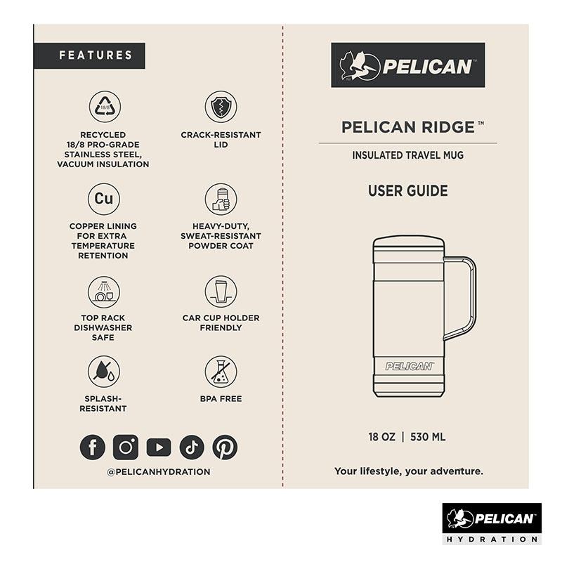Pelican Ridge Travel Mug Recycled Steel Silicone Base - 18 oz - product view 19