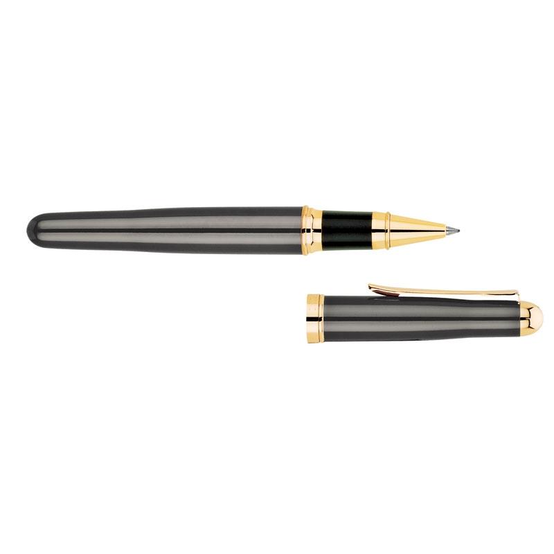 Rollerball Pen Brass Euro-Style Gold Trim - 5.5 in - product view 4