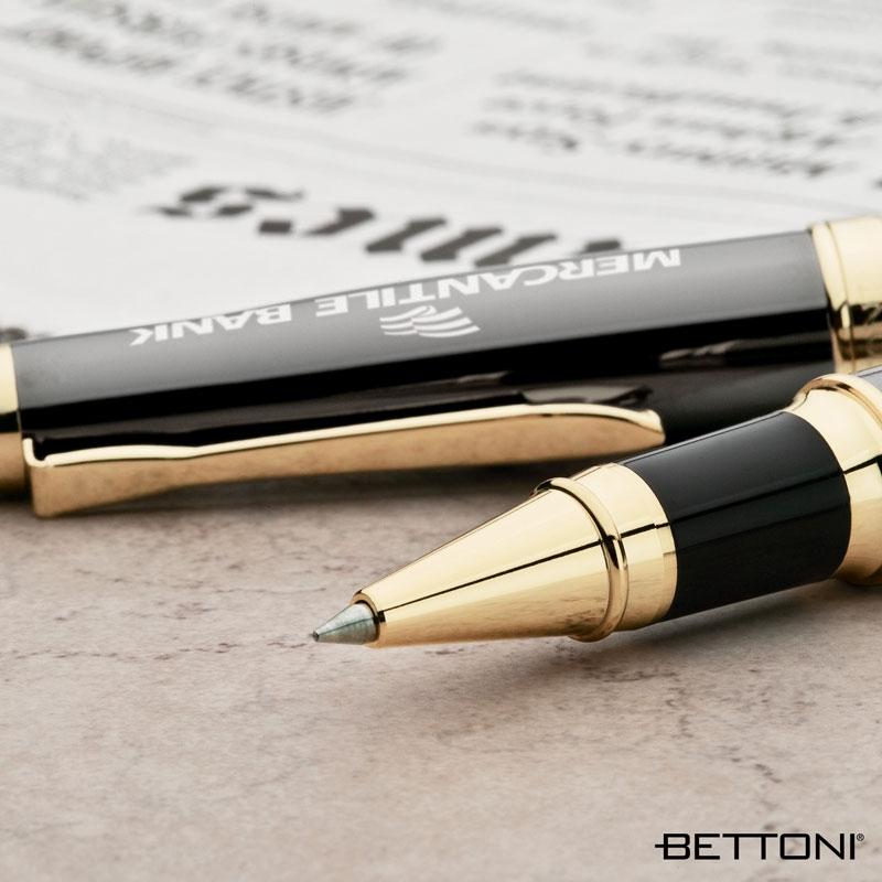 Rollerball Pen Brass Euro-Style Gold Trim - 5.5 in - product view 6