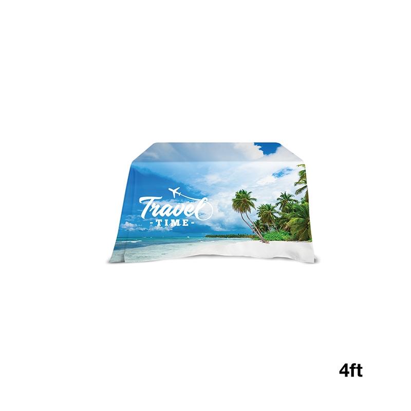 Table Throw Open Back Polyester 3-Sided - 4 ft - product view 2