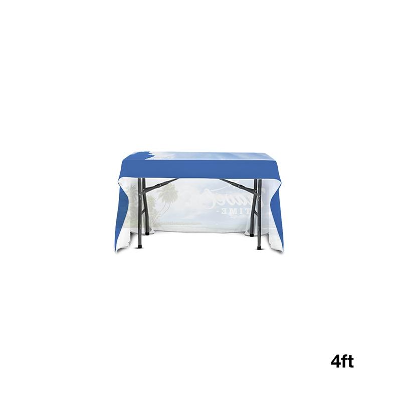 Table Throw Open Back Polyester 3-Sided - 4 ft - product view 3