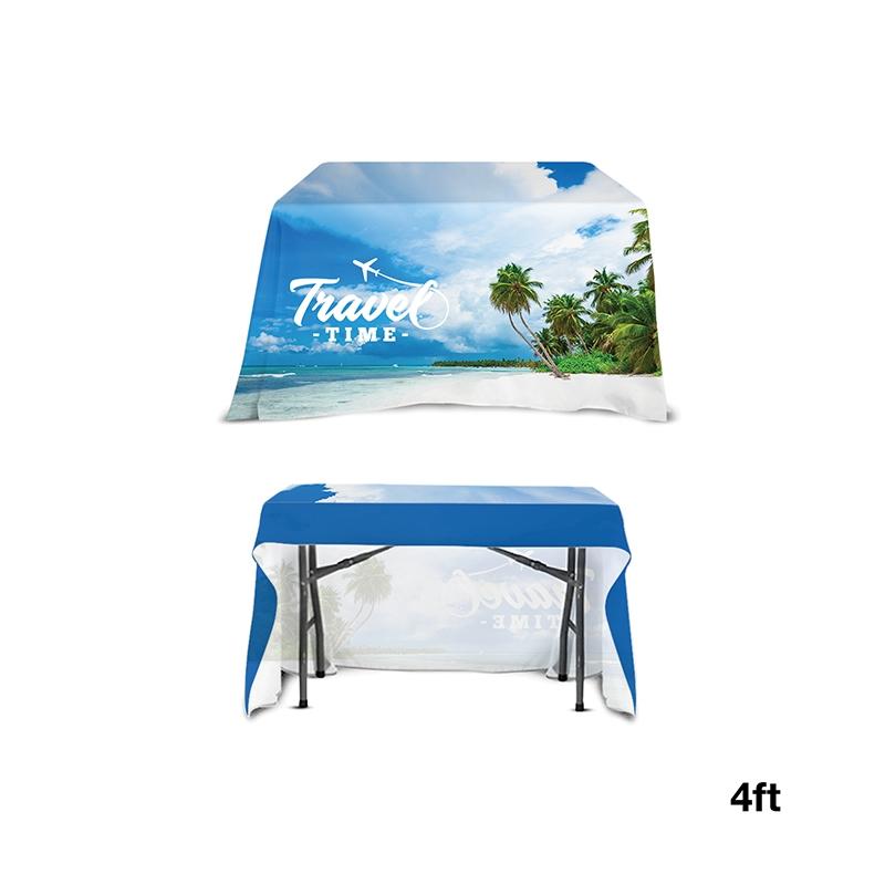 Table Throw Open Back Polyester 3-Sided - 4 ft - product view 5