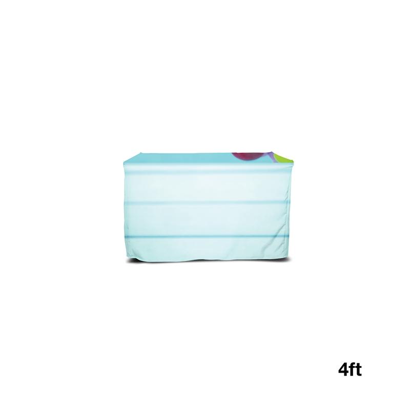 Table Cover Fitted Polyester Wrinkle-Resistant - 4 ft - product view 3