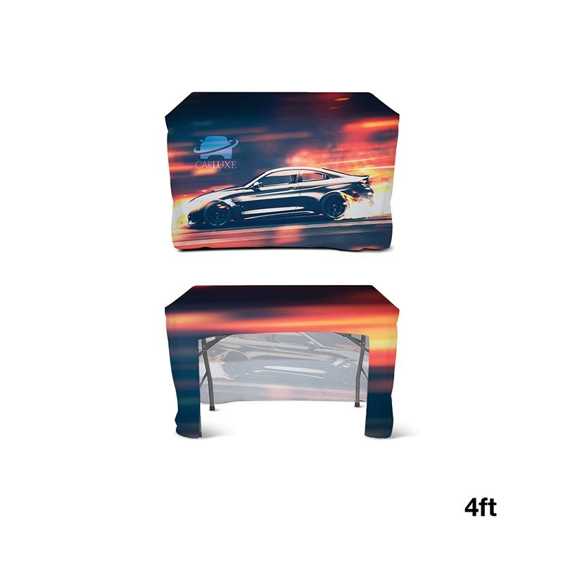 Table Cover Fitted Open Back Polyester - 4 ft