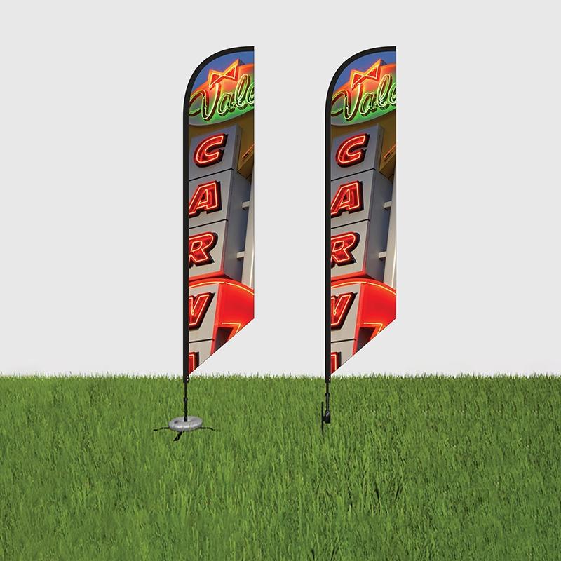 Custom Feather Flag Single-Sided Polyester - 15 ft - product view 3