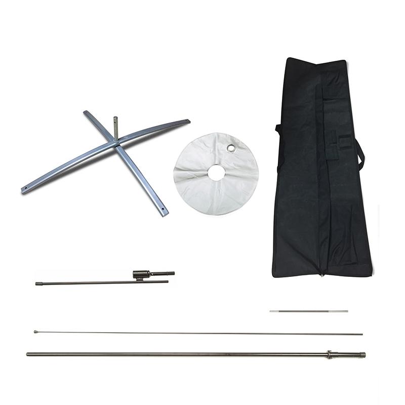 Custom Teardrop Flag Single-Sided Polyester - 9 ft - product view 2