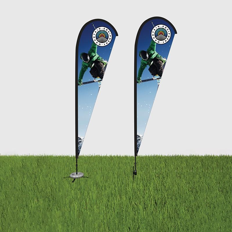 Custom Teardrop Flag Double-Sided - 15 ft - product view 3