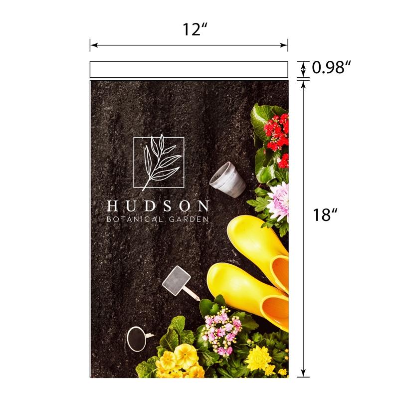 Garden Flag Single-Sided with Iron Pole - 12 x 18 in - product view 2