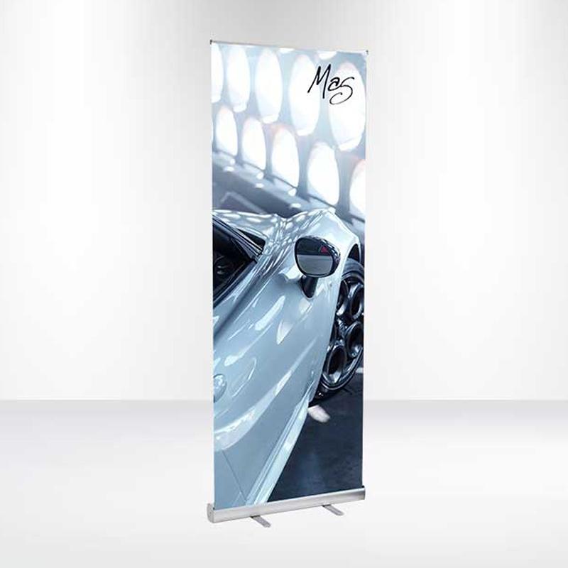 Banner Roll-Up Fabric Silver-Coated - 31.5 x 78.75 in - product view 4