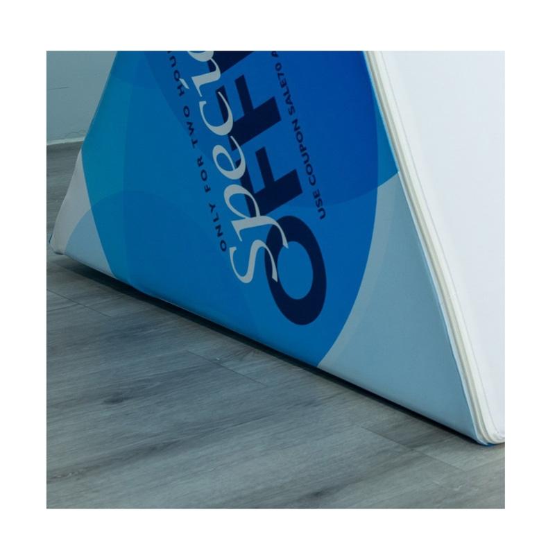 Sign Triangular Fabric Floor Display - 78 x 39 x 39 in - product view 7