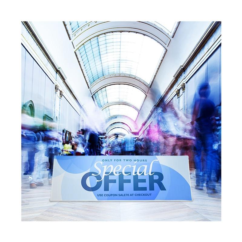 Sign Triangular Fabric Floor Display - 78 x 39 x 39 in - product view 8