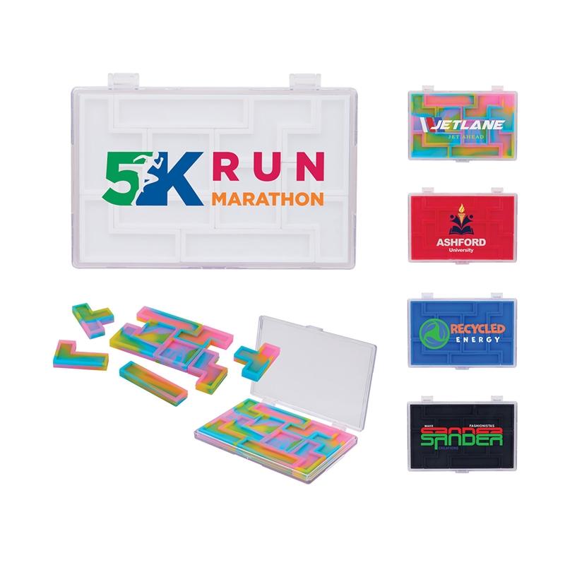 Silicone Puzzle Set 10-Piece with Case - 4 3/8 in - product view 5