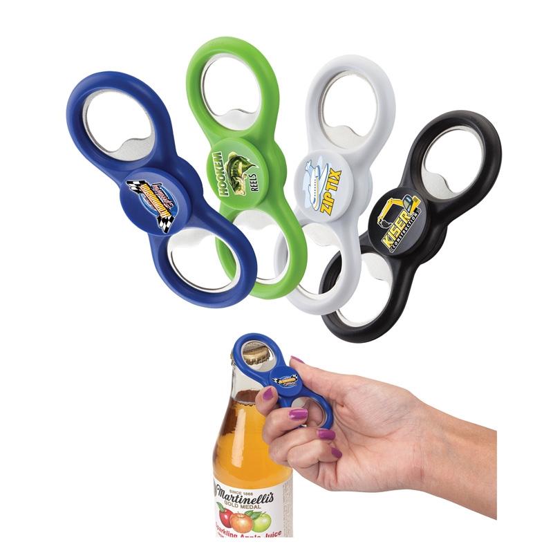 Bottle Opener Fidget Spinner Two-Arm - 3 5/8 in - product view 3