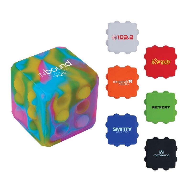 Push Pop Cube Fidget Toy Silicone - 2 1/4 in - product view 5