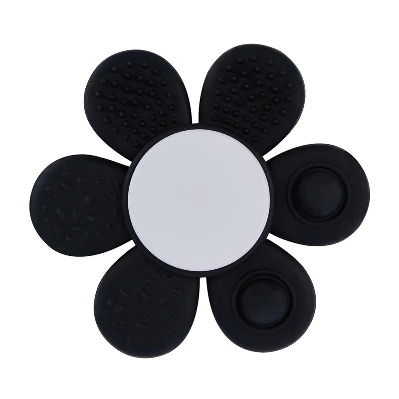 Fidget Spinner Flower-Shaped Silicone Tactile - 3.5 in - product view 2