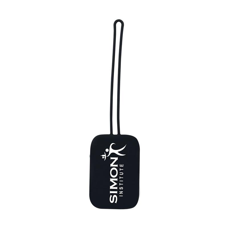 Luggage Tag Silicone with Address Window Pull-Through - 9.1 in