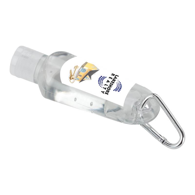 Hand Sanitizer with Aluminum Carabiner Citrus Scent - 1 oz - product view 4