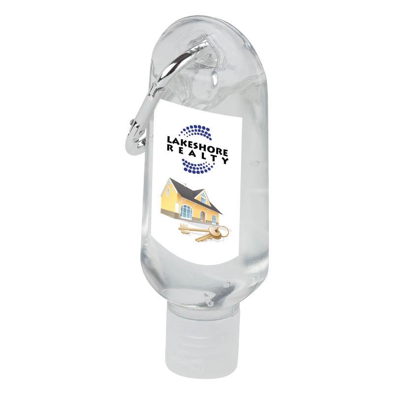 Hand Sanitizer with Aluminum Carabiner Citrus Scent - 1 oz - product view 5