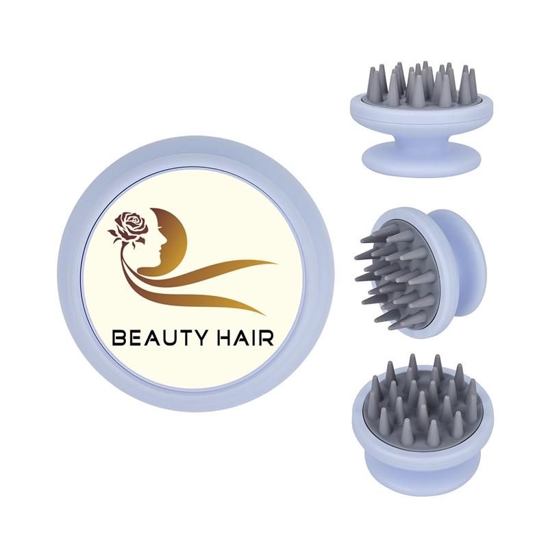 Scalp Massager Silicone Round with Soft Bristles - 2.75 in - product view 6