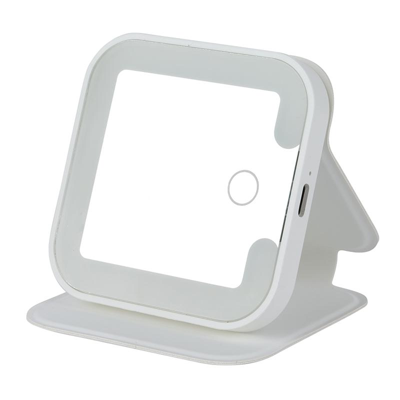 Pocket Mirror LED Light-Up Rechargeable 18 Lights - 3.25 in - product view 3