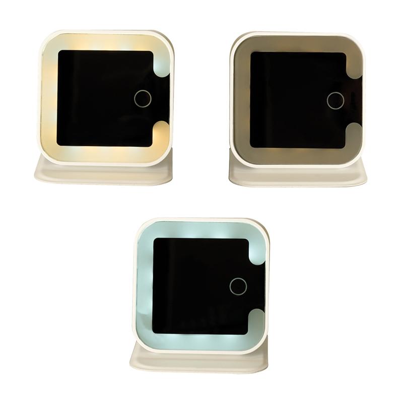 Pocket Mirror LED Light-Up Rechargeable 18 Lights - 3.25 in - product view 5