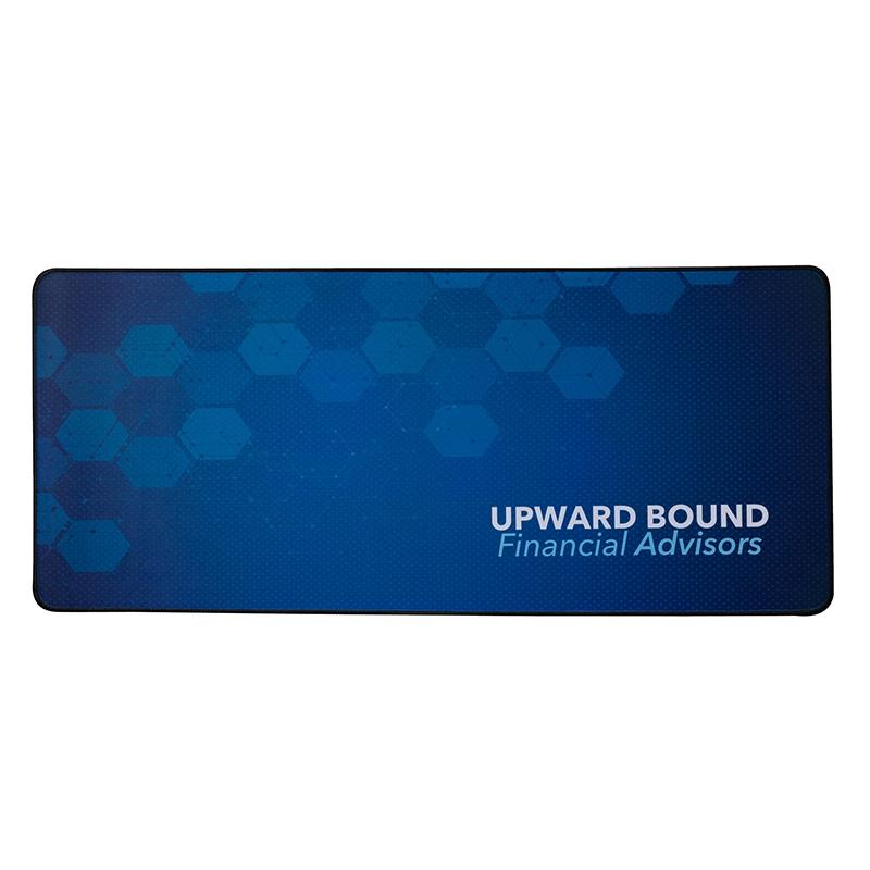 Desk Mat Mouse Pad Stitched Edge Large - 27.5 x 12 in