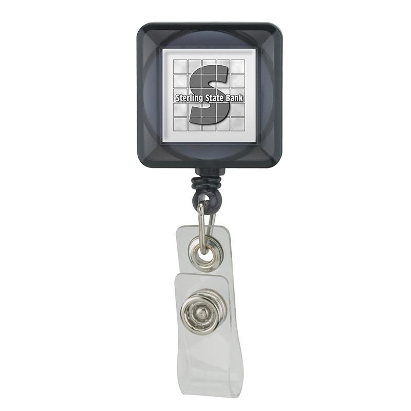 Badge Holder Square Retractable Standard Clip - 36 in