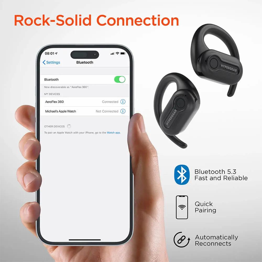 Wireless Earbuds Open-Ear with Flexible Hooks - 3.25 in - product view 7