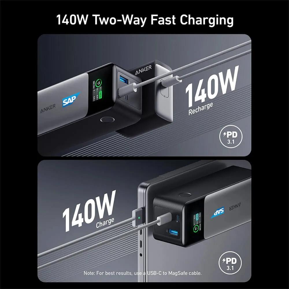 Power Bank 140W Fast Charging with Digital Display - 24000mAh - product view 3