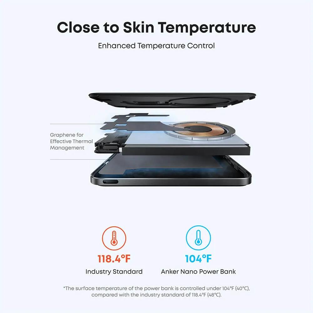 Power Bank Ultra-Slim Magnetic Wireless Qi2 - 5000mAh - product view 6