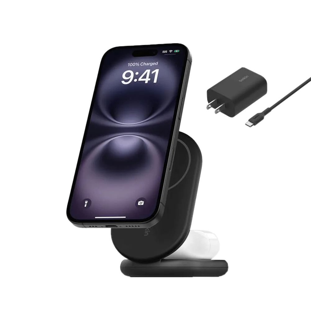Belkin BoostCharge 2-in-1 Magnetic Foldable Wireless Charger - product view 1