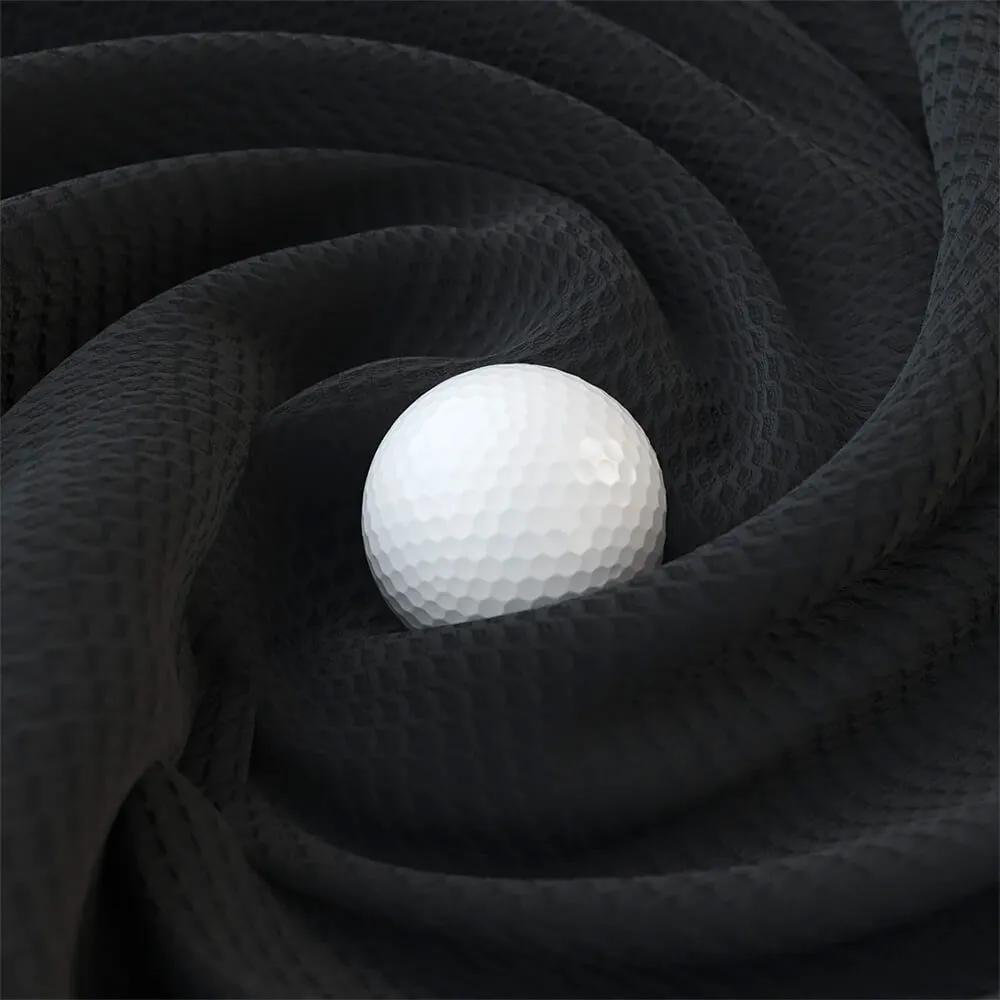 Golf Towel Magnetic Utility with Groove Cleaner - 18 x 18 in - product view 8