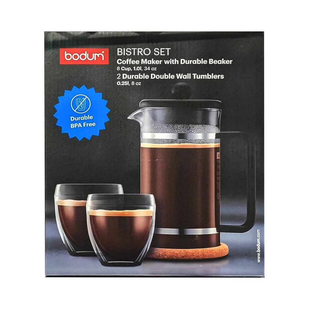Bodum French Press Coffee Set with Glass Mugs - 34 oz - product view 3