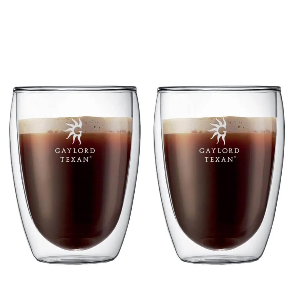 Bodum Pavina Double Wall Glass Set Mouth-Blown - 12 oz (2 Pack)